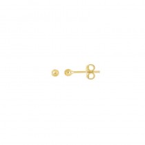 BRINCO INFANTIL BOLINHA BANHADA A OURO 18K 