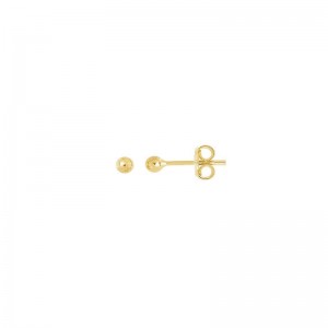 BRINCO INFANTIL BOLINHA BANHADA A OURO 18K 